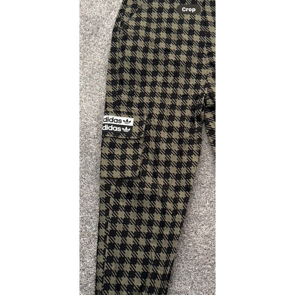 Adidas RYV Cargo Pants Womens Size Small Houndstooth Gorpcore Streetwear Utility - Picture 13 of 16
